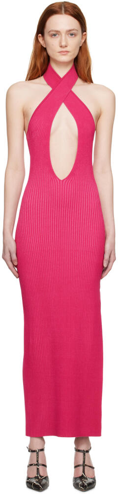 MISBHV Pink Cutout Maxi Dress Cover