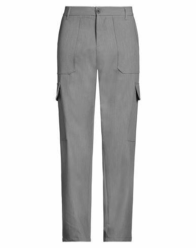 Imperial Man Pants Grey Polyester, Viscose, Elastane Cover