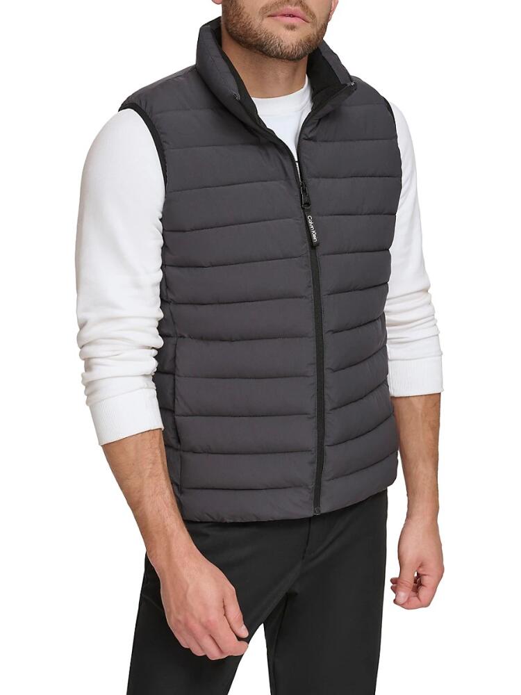 Calvin Klein Men's Stretch Puffer Vest - Iron Cover