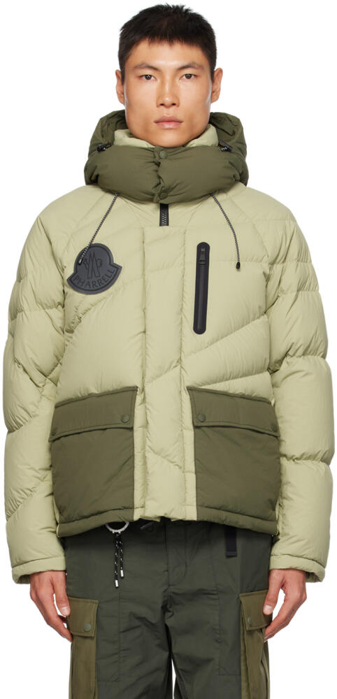 Moncler Genius Moncler x Pharrell Williams Green & Khaki Chestnut Down Jacket Cover