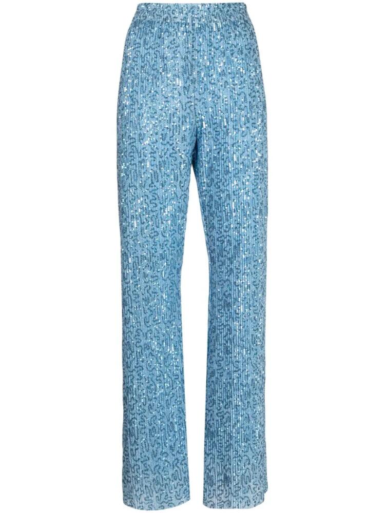 Stine Goya Markus sequin-detailing trousers - Blue Cover