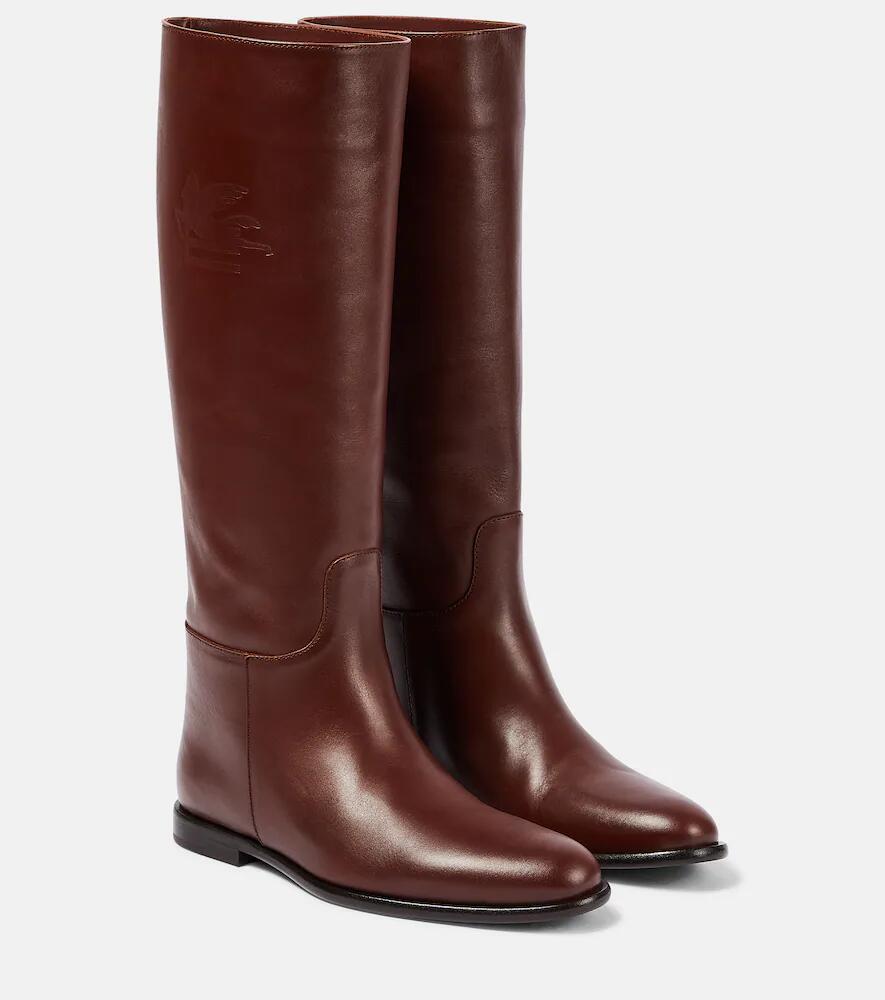 Etro Leather high-knee boots Cover