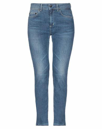 Dondup Woman Jeans Blue Cotton, Elastomultiester, Elastane Cover