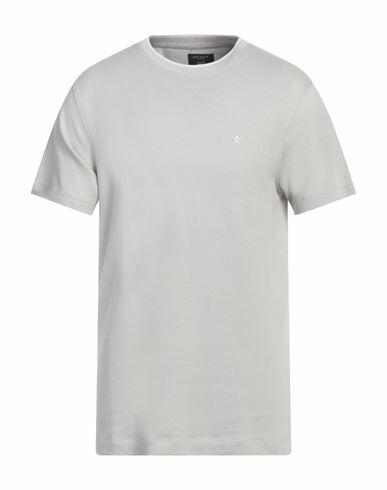 Hackett Man T-shirt Light grey Cotton, Lyocell, Elastane Cover