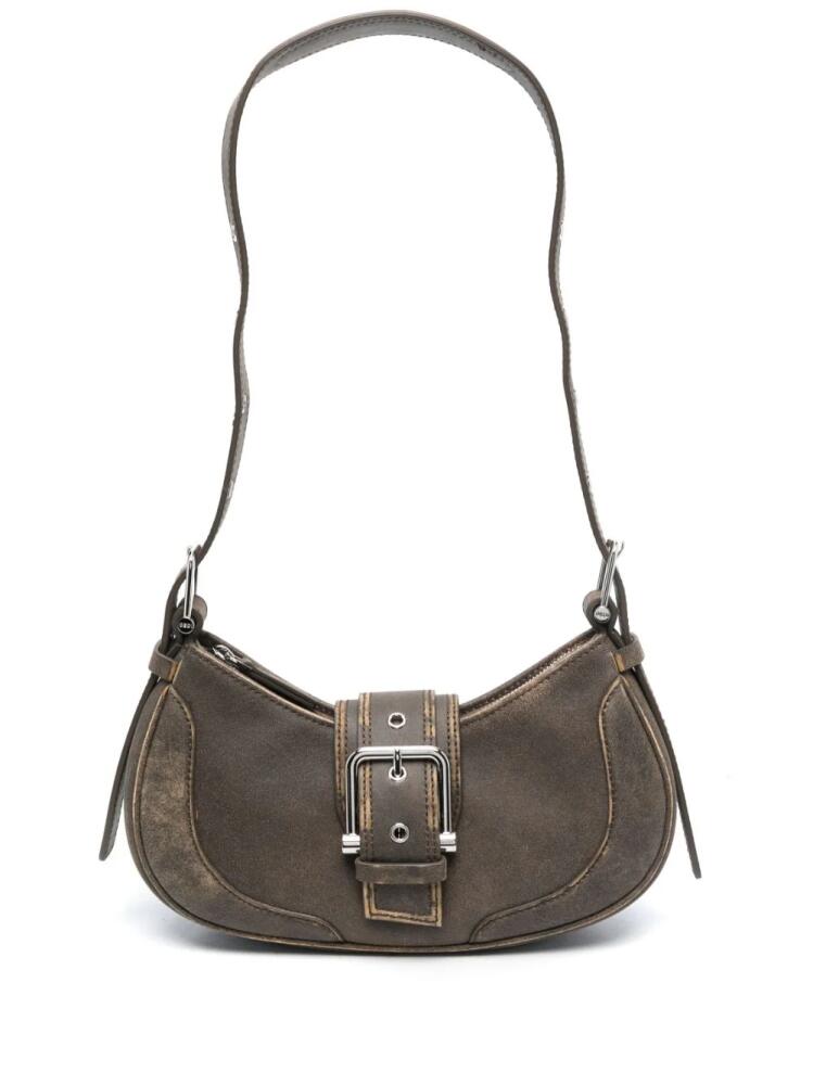 Osoi medium Hobo Brocle leather shoulder bag - Brown Cover