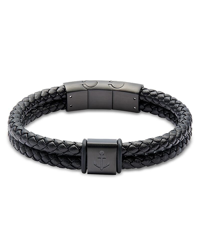 Link Up Anchor Braided Leather Bracelet Cover