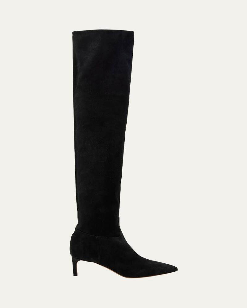 Ulla Johnson Carolina Slouchy Suede Over-The-Knee Boots Cover