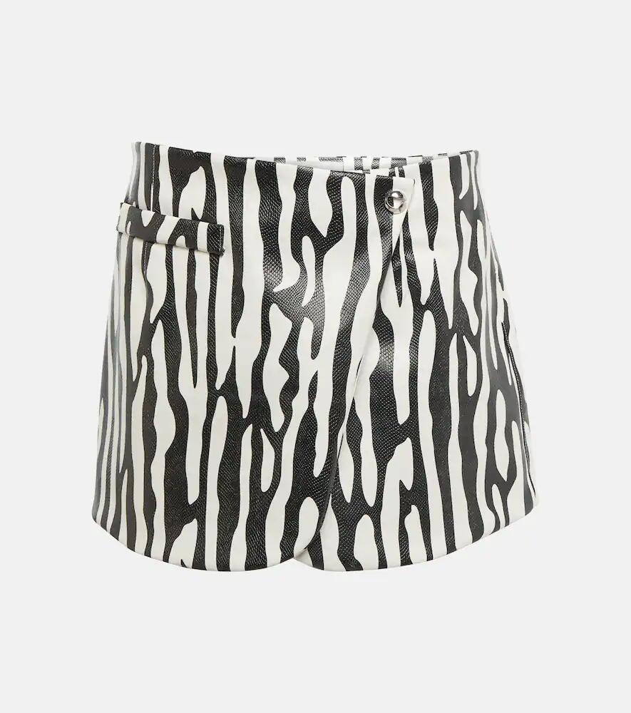 Coperni Zebra-print warp miniskirt Cover