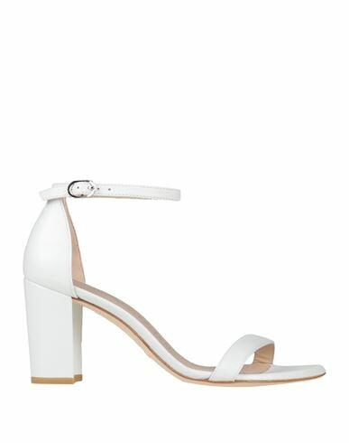 Stuart Weitzman Woman Sandals White Soft Leather Cover