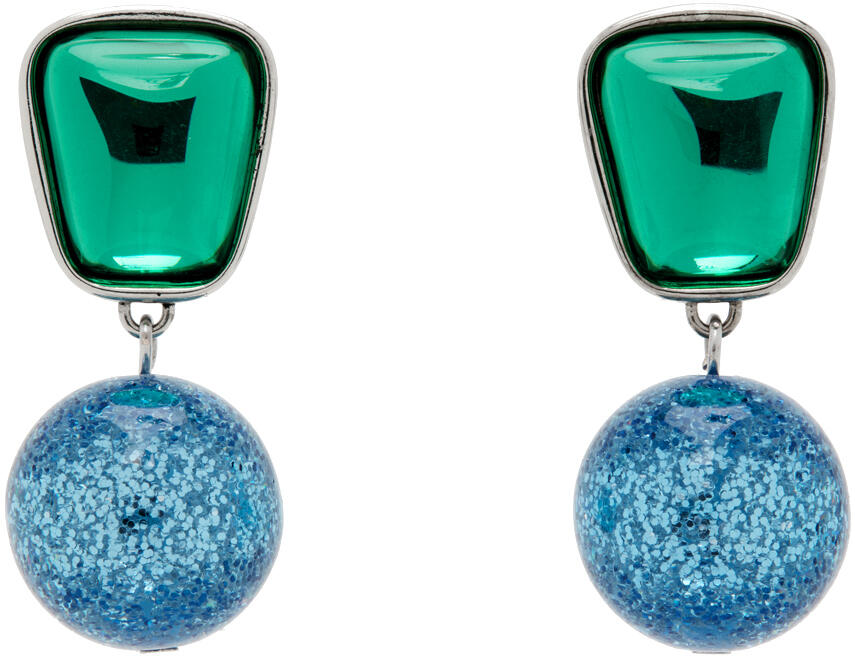 Mondo Mondo Green & Blue Acme Earrings Cover