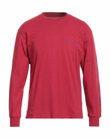 Rassvet Man T-shirt Brick red Cotton Cover