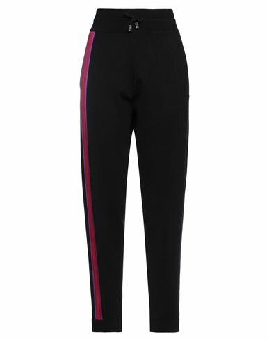 Gcds Woman Pants Black Wool, Acrylic, Polyamide, Viscose, Synthetic fibers Cover