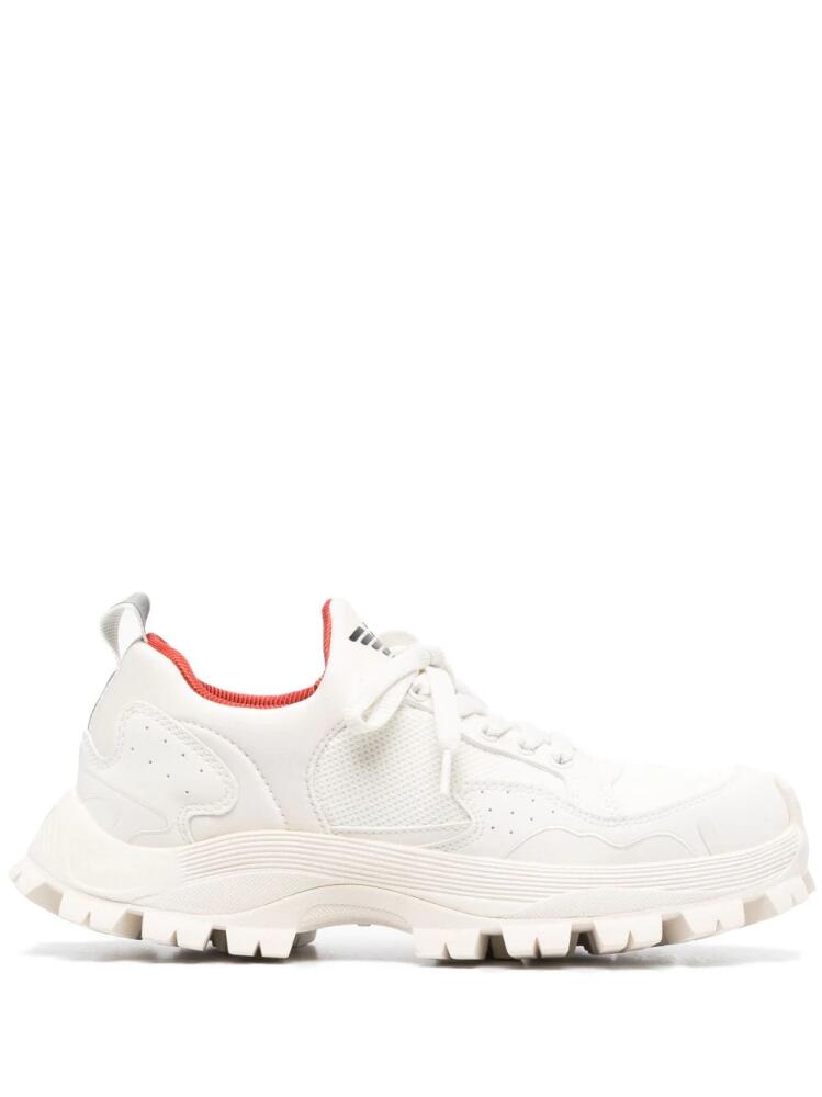 Emporio Armani chunky-ridged-sole sneakers - White Cover