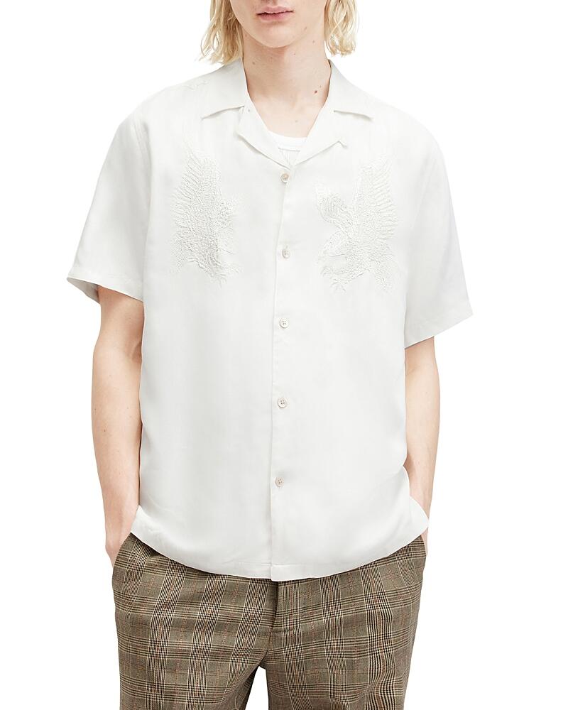 Allsaints Aquila Short Sleeved Relaxed Fit Button Down Shirt Cover