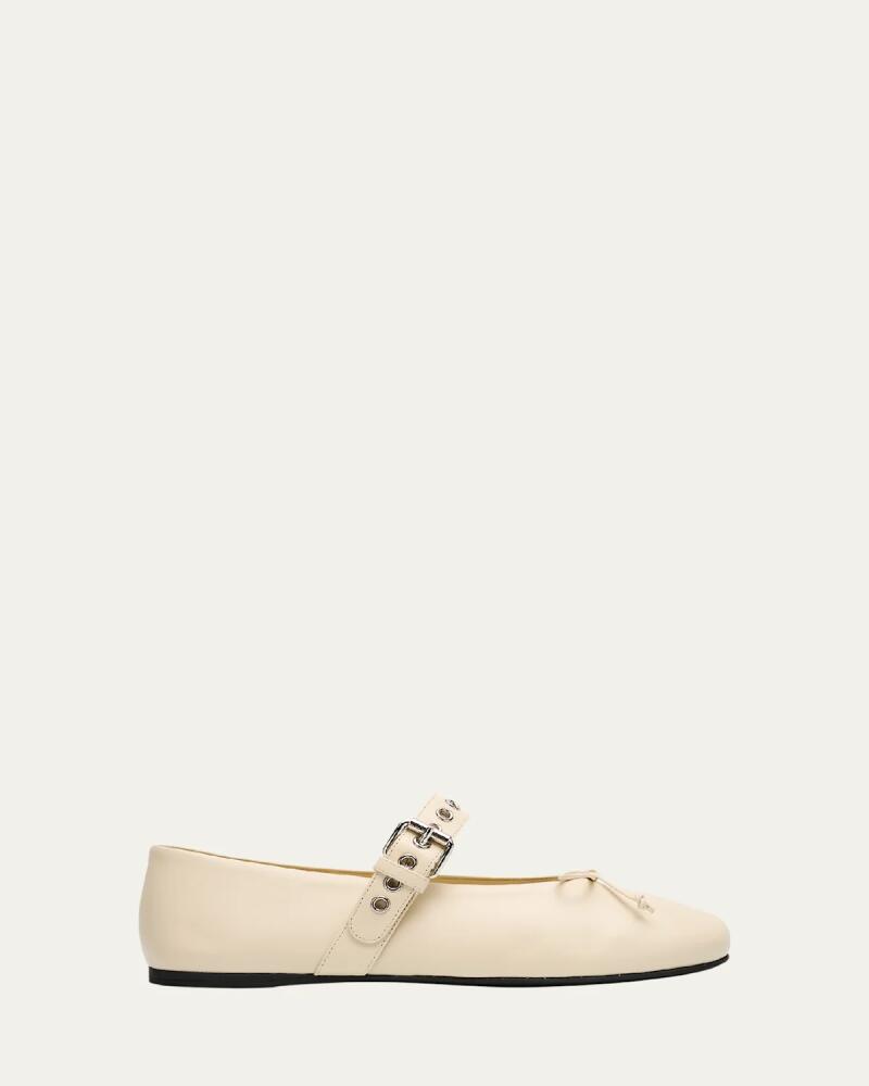 Miu Miu Leather Mary Jane Ballerina Flats Cover