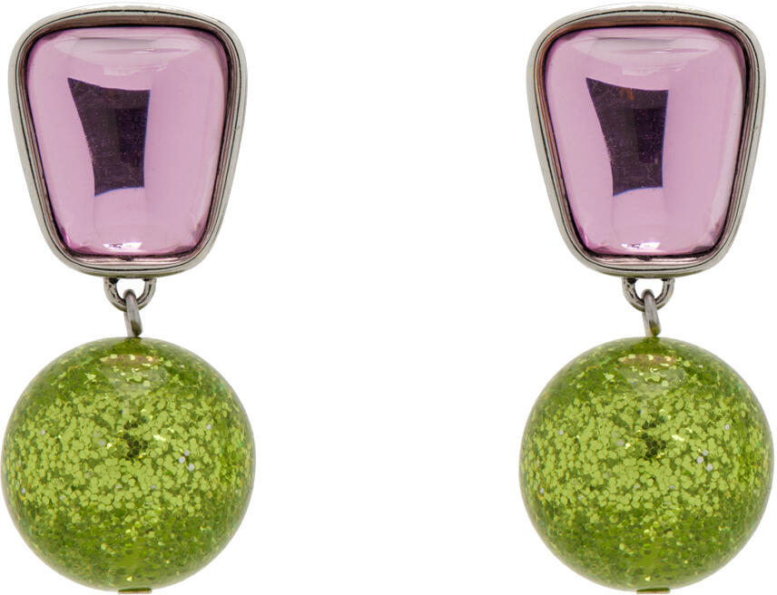 Mondo Mondo Pink & Green Acme Earrings Cover