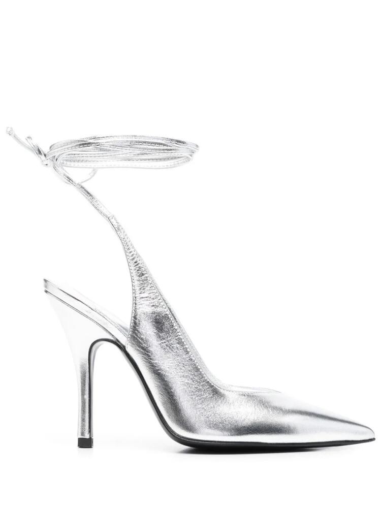 The Attico Venus 120mm pumps - Silver Cover