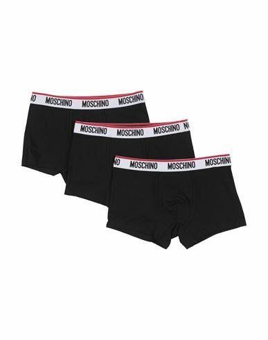 Moschino Man Boxer Black Cotton, Elastane Cover