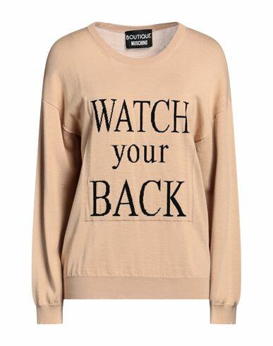 Boutique Moschino Woman Sweater Sand Virgin Wool, Acrylic, Acetate, Polyamide, Polyester Cover