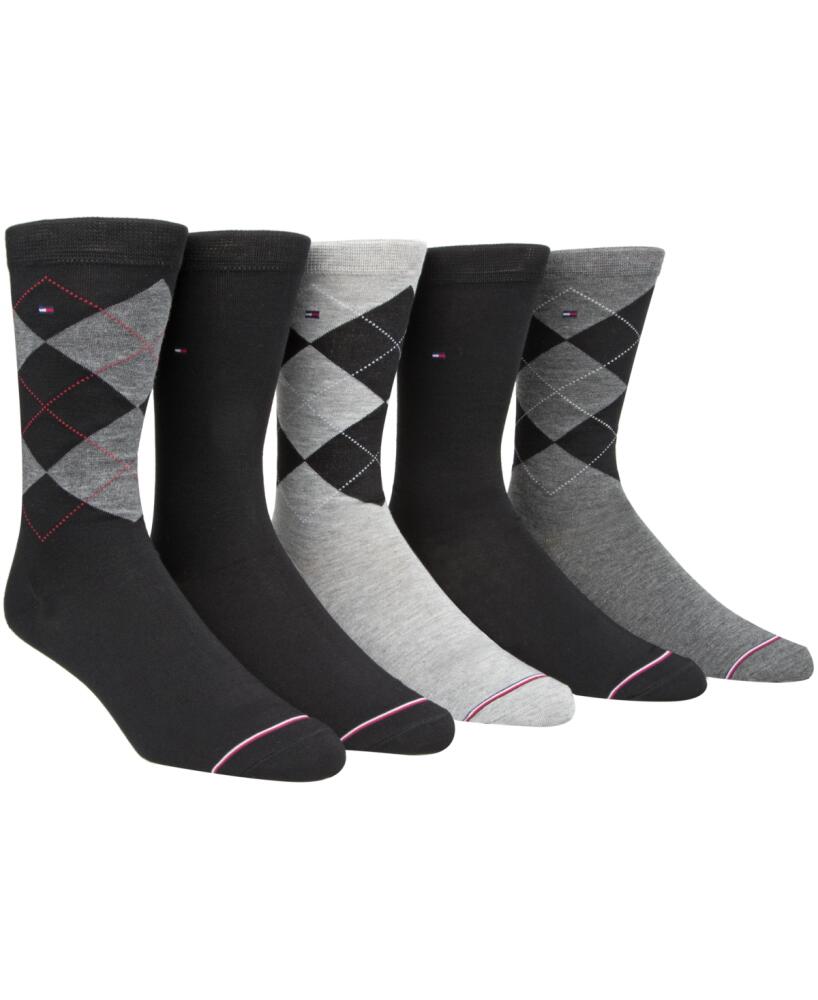 Tommy Hilfiger Men's 5-Pk. Argyle Premium Crew Socks - Black Cover