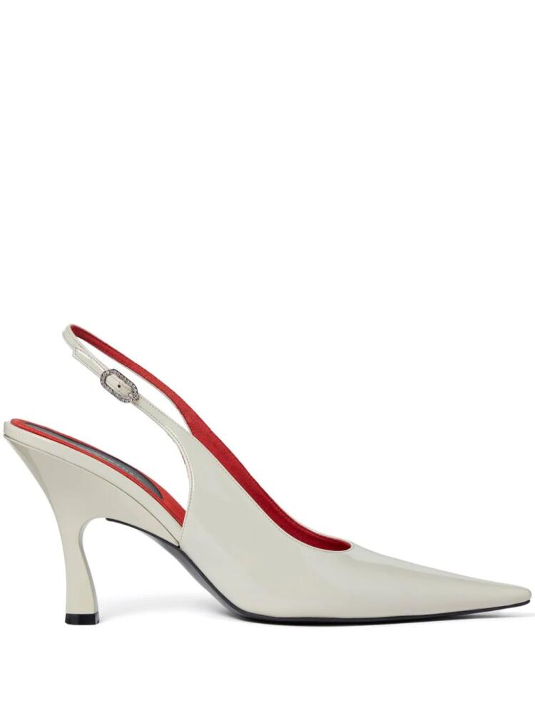 Stella McCartney 90mm Elsa slingback pumps - White Cover