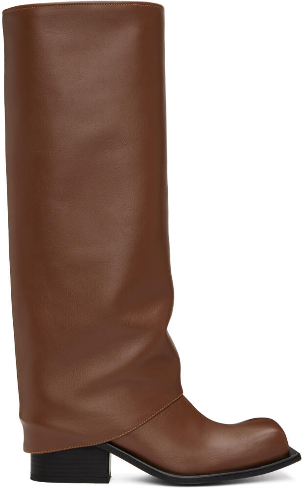 FIDAN NOVRUZOVA Brown Havva Boots Cover