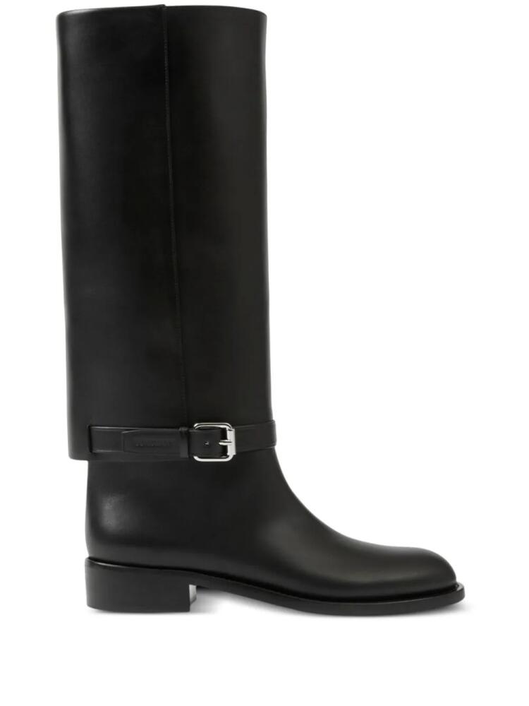 Burberry knee-high leather boots - Black Cover