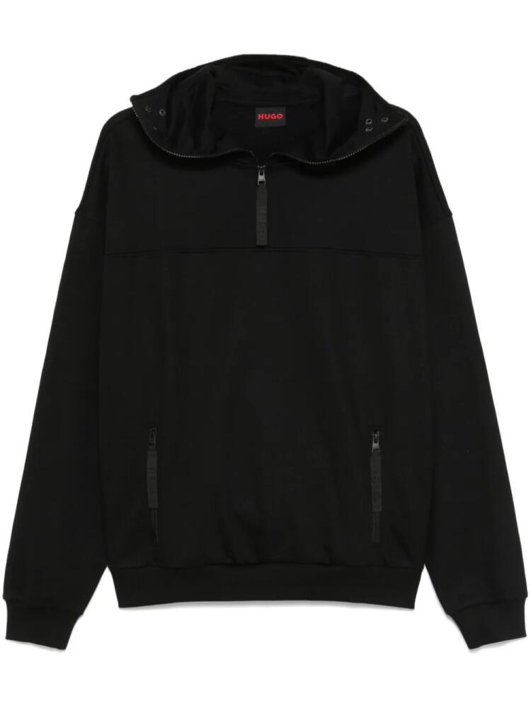 HUGO half-zip hoodie - Black Cover