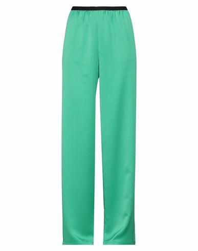 Rue Du Bac Woman Pants Green Polyester Cover