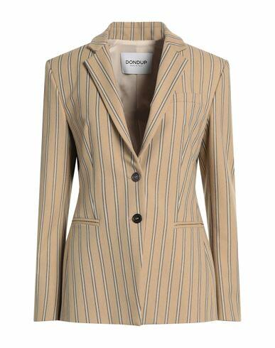 Dondup Woman Blazer Khaki Polyester, Viscose, Elastane Cover