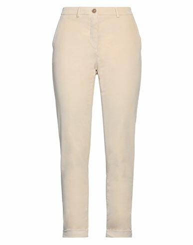 19.70 Nineteen Seventy Woman Pants Beige Cotton, Modal, Elastane Cover