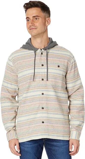 Billabong Baja Flannel (Oyster) Men's Clothing Cover