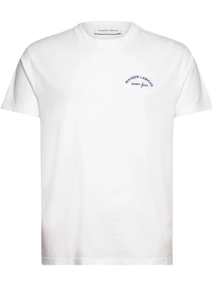 Maison Labiche embroidered logo t-shirt - White Cover