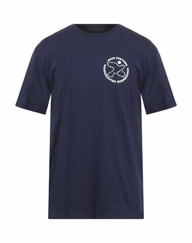 Deus Ex Machina Man T-shirt Midnight blue Cotton Cover