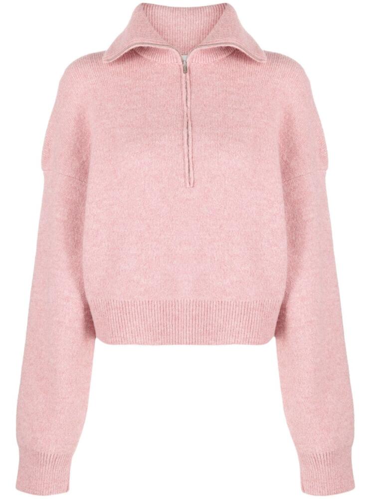 Nanushka Jannis knitted polo jumper - Pink Cover