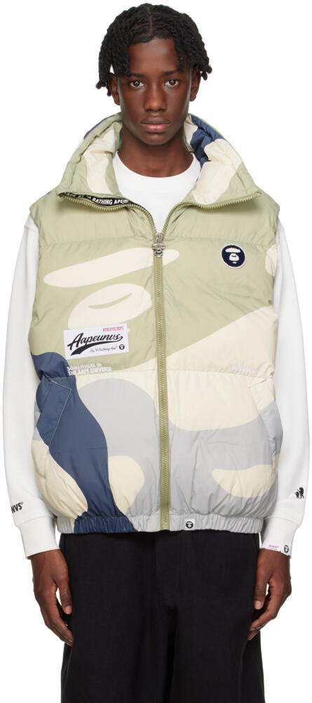 AAPE by A Bathing Ape Multicolor Camouflage Vest Cover