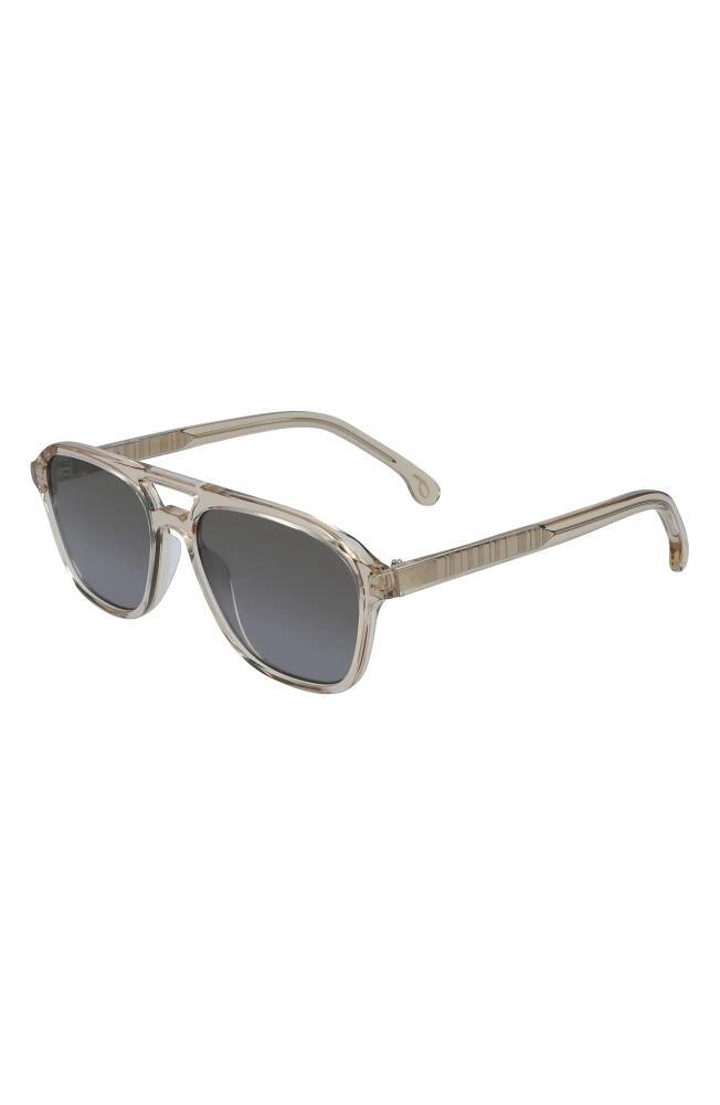 Paul Smith Alder 55mm Aviator Sunglasses in Tobacco Crystal Cover