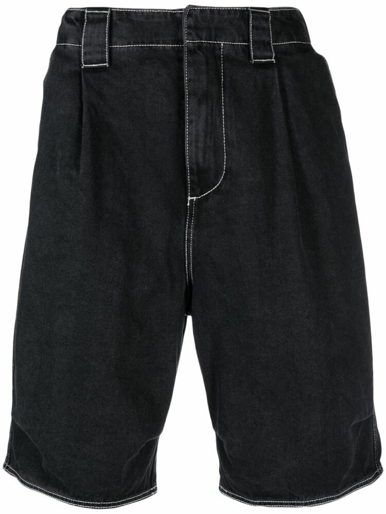 Sunnei knee-length denim bermuda shorts - Black Cover