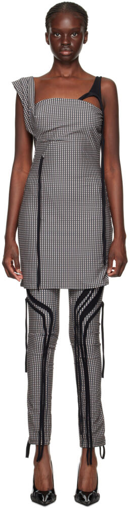 Ottolinger Black & White Plaid Minidress Cover