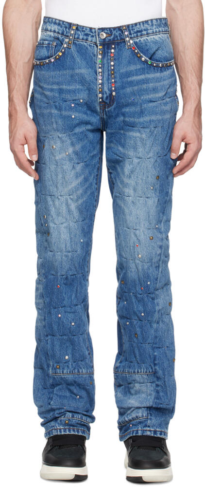 Who Decides War Blue Studded Jeans Cover