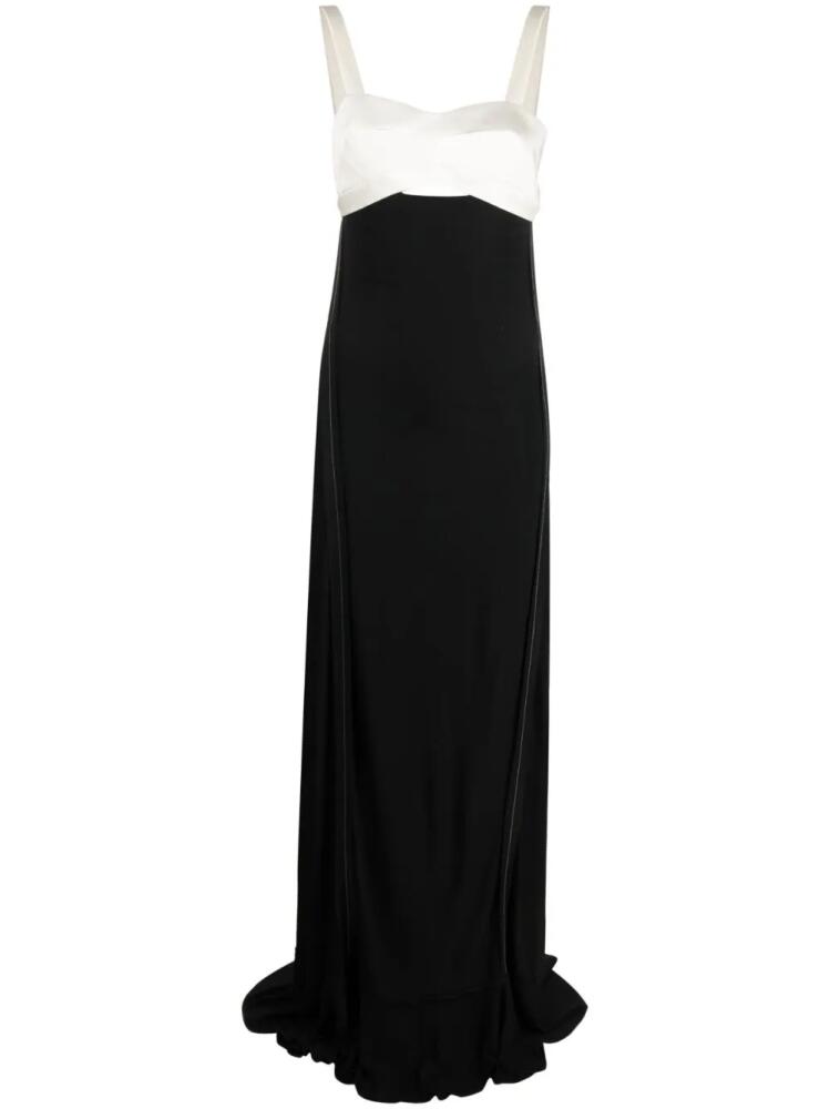 Victoria Beckham cut-out sleeveless gown - Black Cover