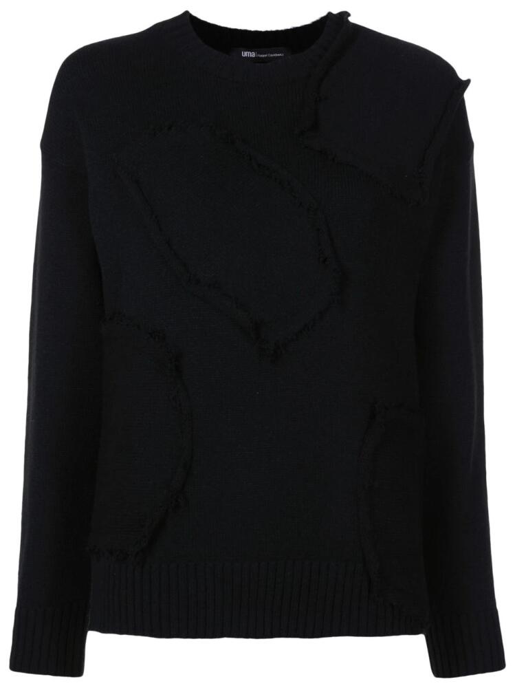 Uma | Raquel Davidowicz patch-detail knitted jumper - Black Cover