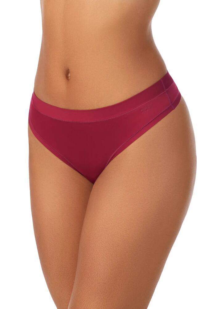 DKNY Litewear Active Comfort Thong in Garnet Cover