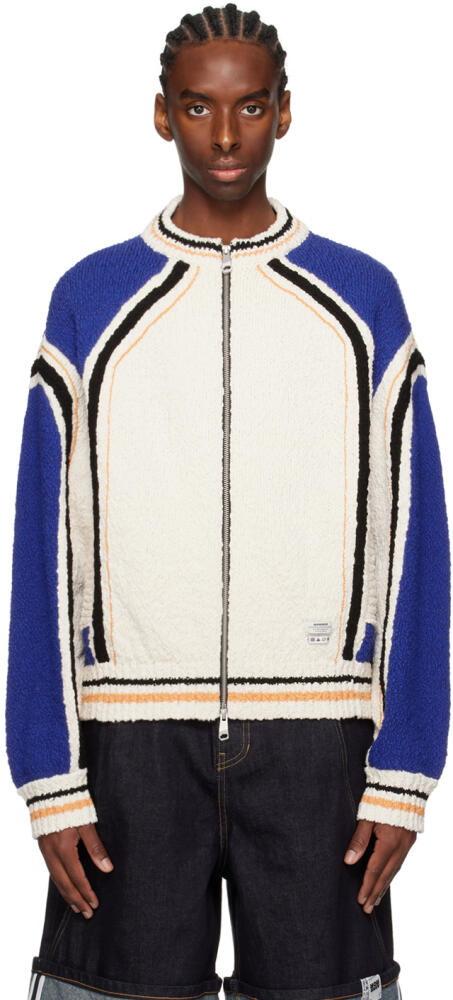 ADER error Blue & White Striped Sweater Cover