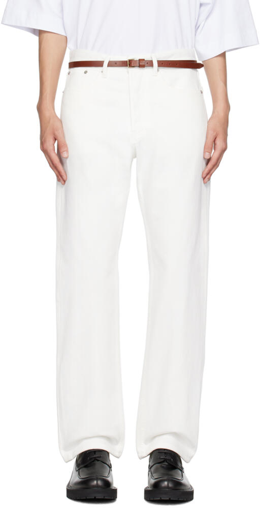 Dries Van Noten Off-White Five-Pocket Jeans Cover