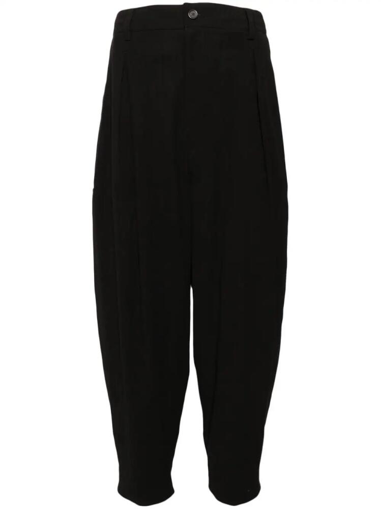 SONGZIO pleated cotton trousers - Black Cover