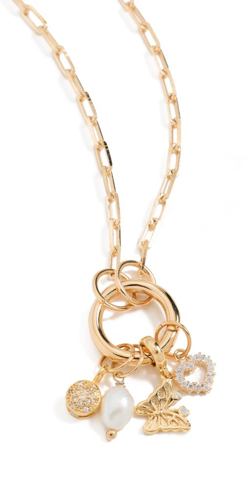 Alexa Leigh Summer Charm Link Necklace Yellow Gold Cover