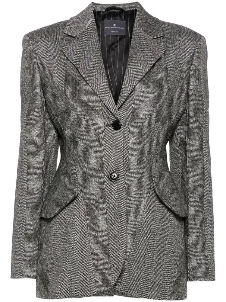 Ermanno Scervino herringbone blazer - Black Cover