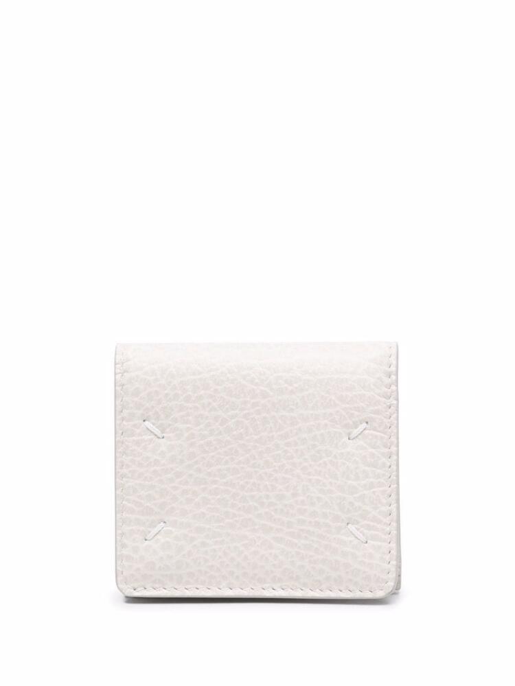 Maison Margiela tri-fold leather wallet - Neutrals Cover