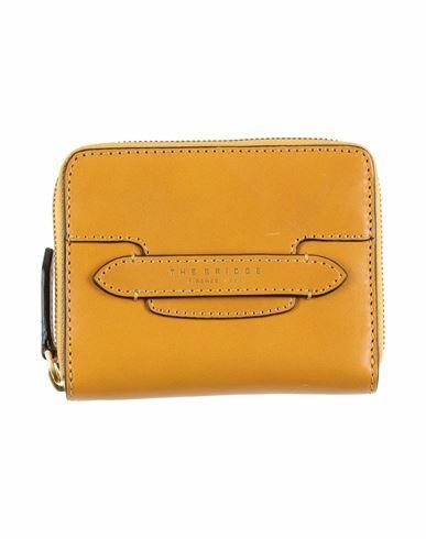 The Bridge Woman Wallet Ocher Leather Cover